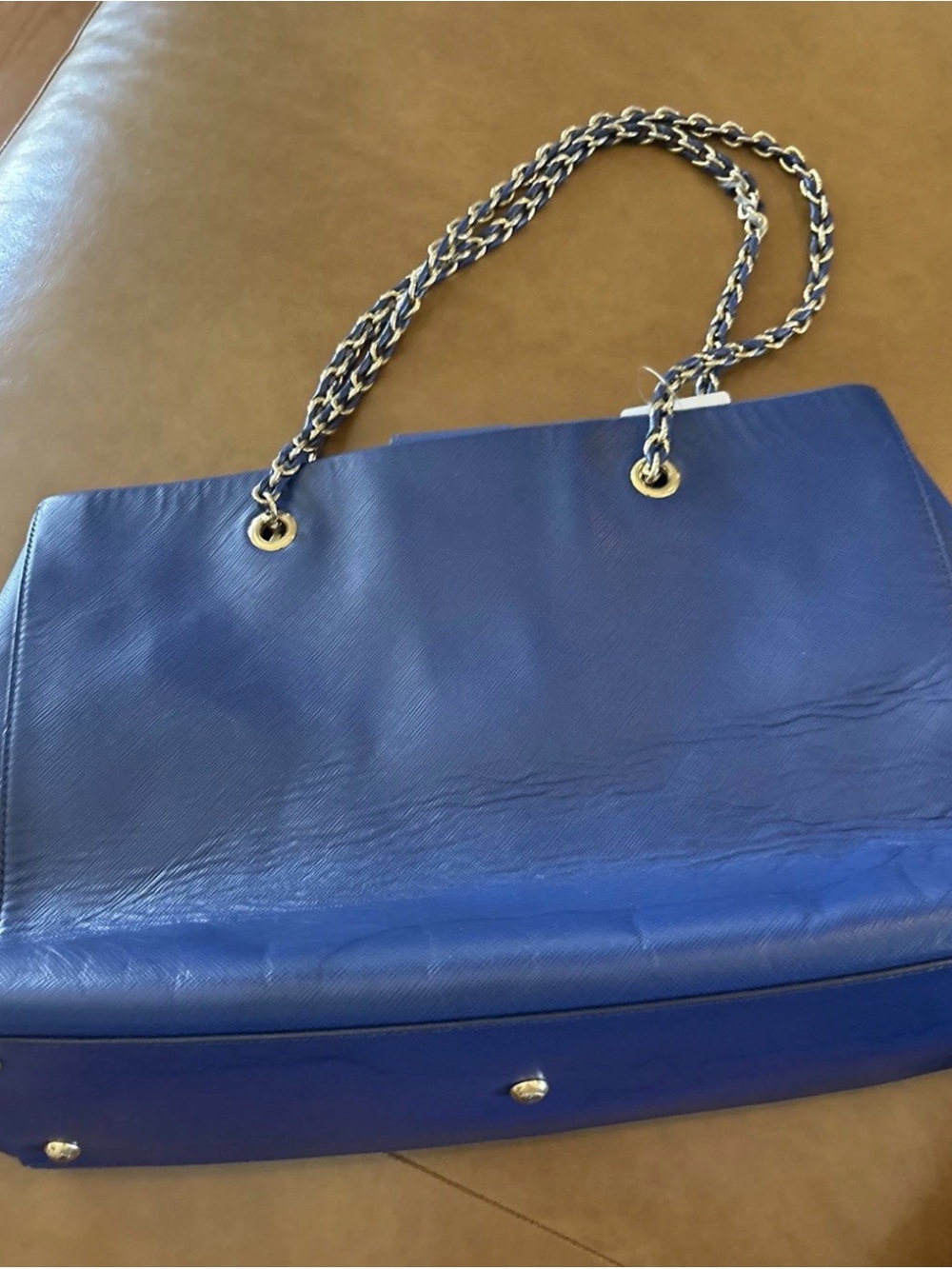 Salvatore Ferragamo MELIKE Vara Tote With Bow SAFFIANO Royal Blue Leather - Picture 2 of 16
